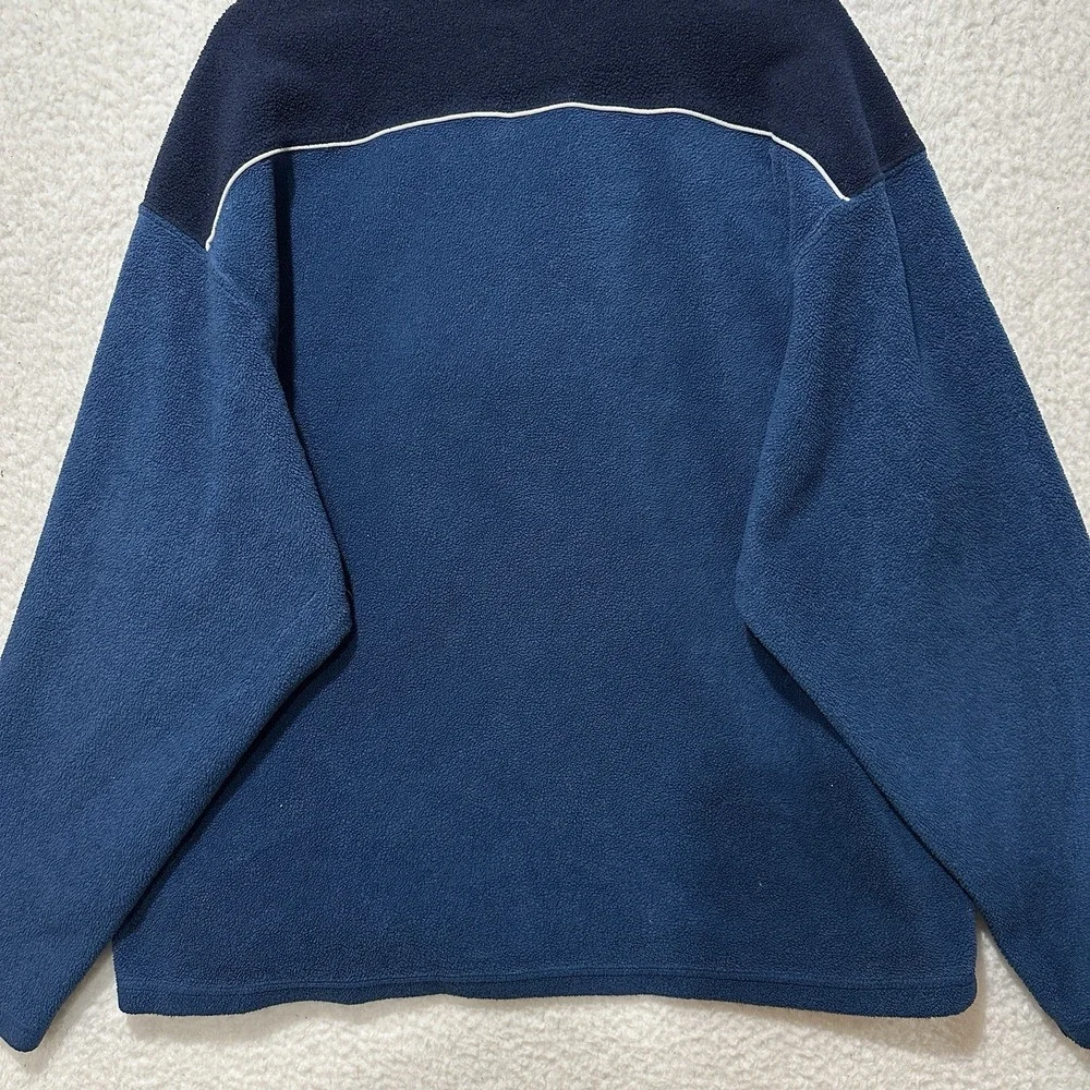 Vintage 90s Warner Brothers Embroidered Tasmanian Devil Taz Fleece Sweater Sz XL